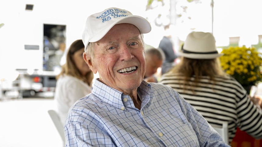 Paul Robinson, who moved to Southport in 1999 with his wife Dorothy and joined Sacred Heart, organized the anniversary picnic. 