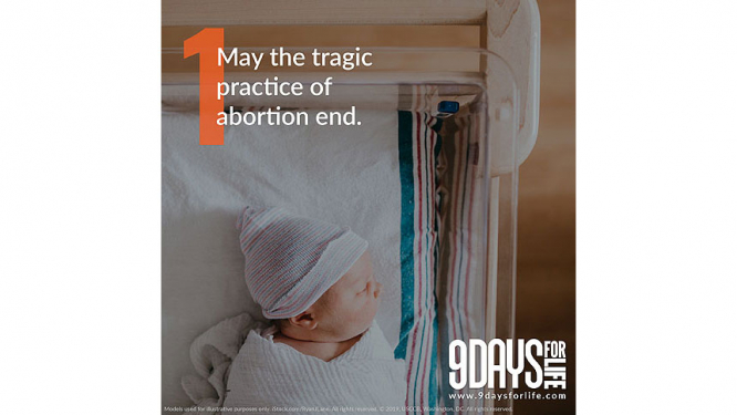 9 Days for Life: Day 2 - May the tragic practice of abortion end.