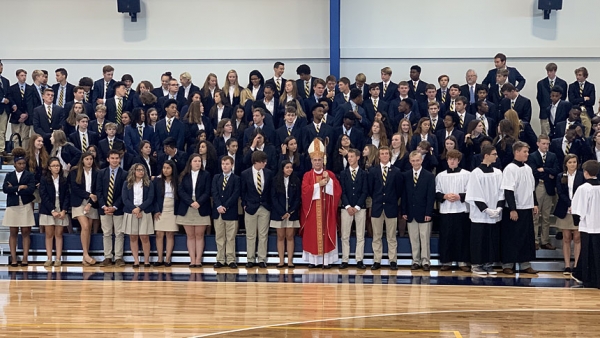 Enrollment, spirits, up at diocesan high school