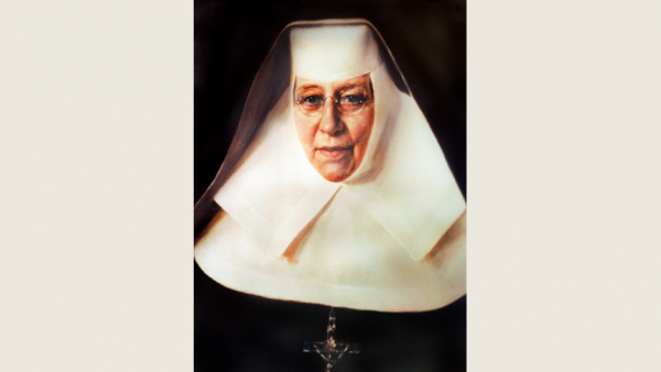 This likeness of St. Katharine Drexel is seen at the Katharine Drexel Shrine in Bensalem, Pa. St. John Paul II canonized her in 2000, making her the second American-born saint. (CNS photo/The Crosiers)