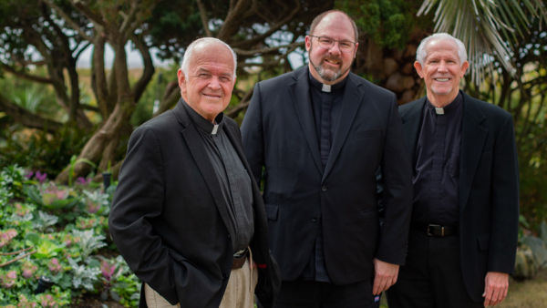 Left to right: Fathers Peter Grace, C.P, Nick Cottrill and John Durbin 