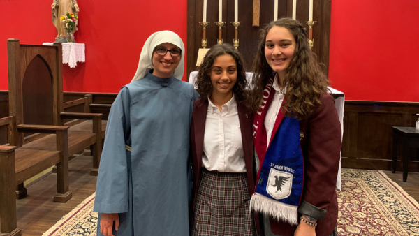 Religious sister returns to her alma mater
