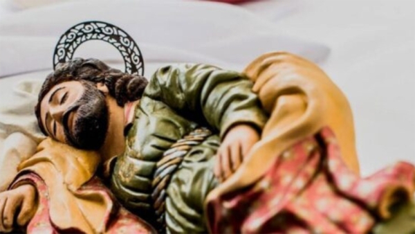 Statue of St. Joseph sleeping