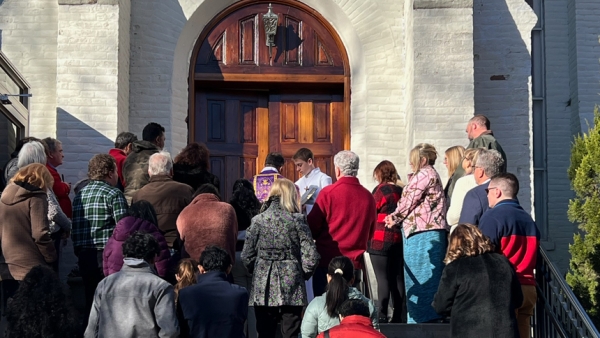 Historic doors of St. Ann Church restored