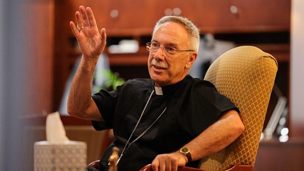 Born in Colombia, Bishop Luis R. Zarama is the first Latino to lead the Diocese of Raleigh, North Carolina. Photo courtesy of Kendall McLaren, USCCB.