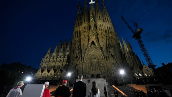 “The Sagrada Família is the tallest church in the world — not to stand out in worldly rankings, but to guide the steps of God’s people,” Pope Leo XIV said June 10, 2026, in Barcelona, Spain. | Credit: Vatican Media